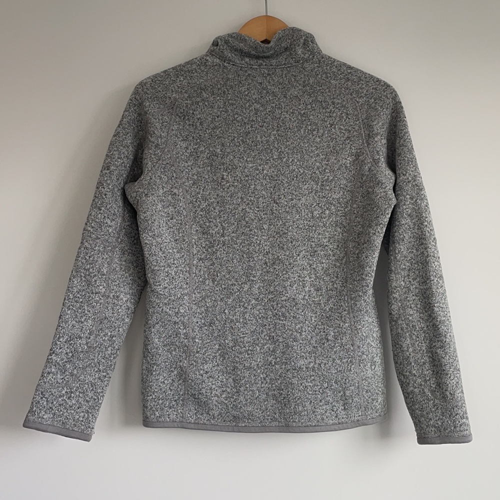 PATAGONIA GREY QUARTER-ZIP FLEECE, LIGHTLY USED - Picture 2 of 4